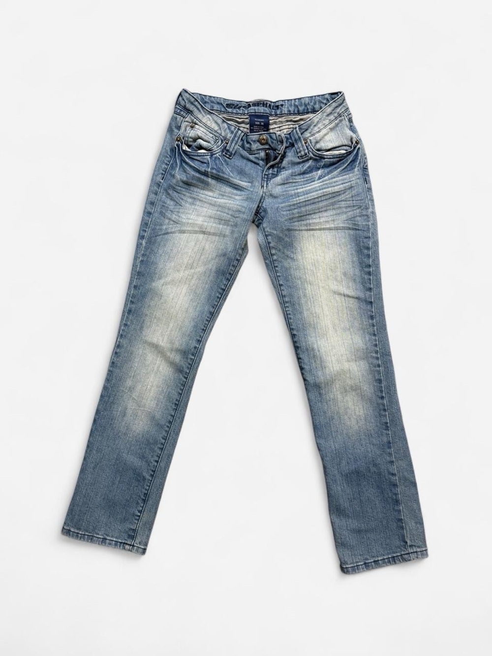 Blue Asphalt Women's Straight-Leg Washed Light Blue Jeans